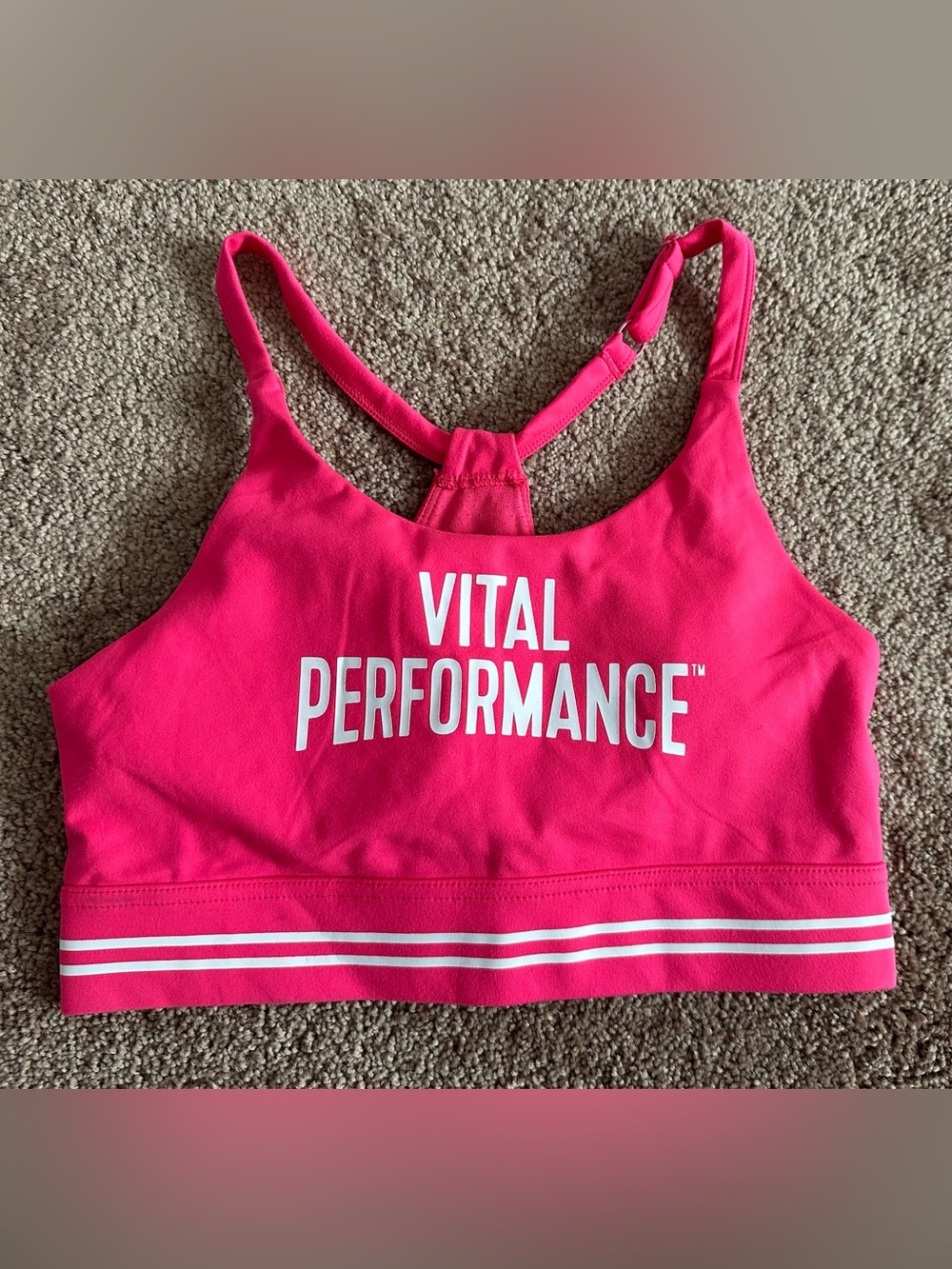 Neon Pink Medium Pink Activewear Top